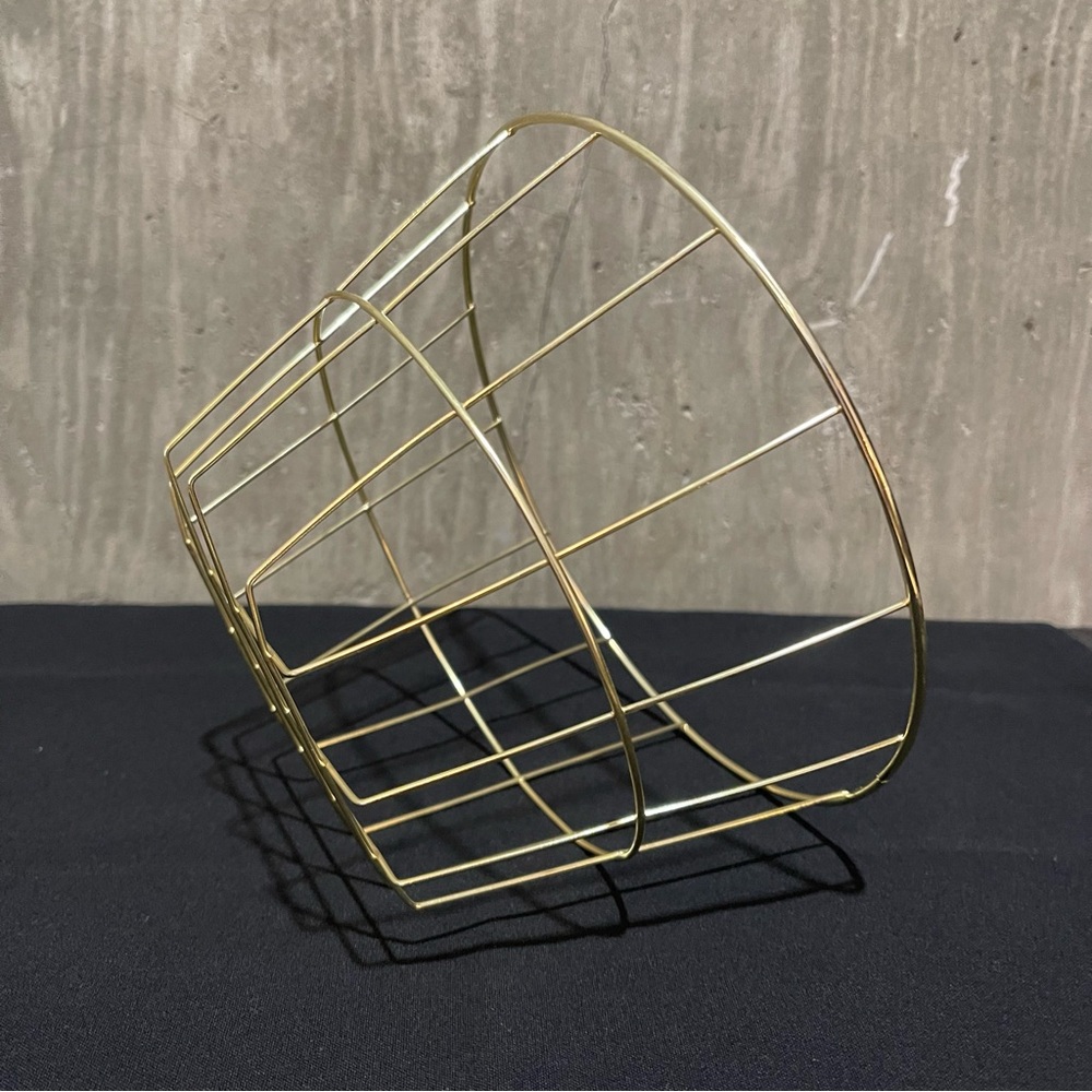 Modern Gold Wire Basket